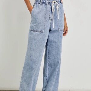 Rails Light Blue Drawstring Women's Jeans